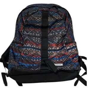 Burton Aztec Patterned Backpack with Black Accents